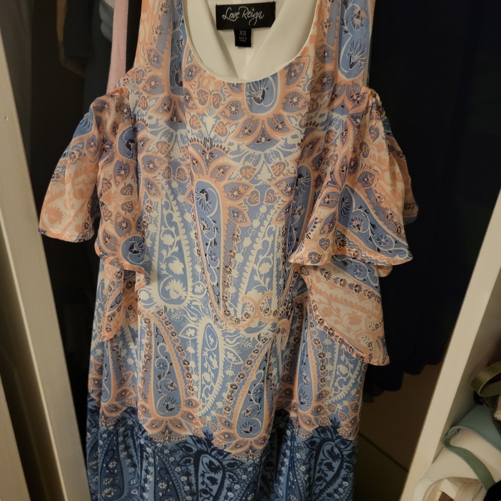 Colorful print dress